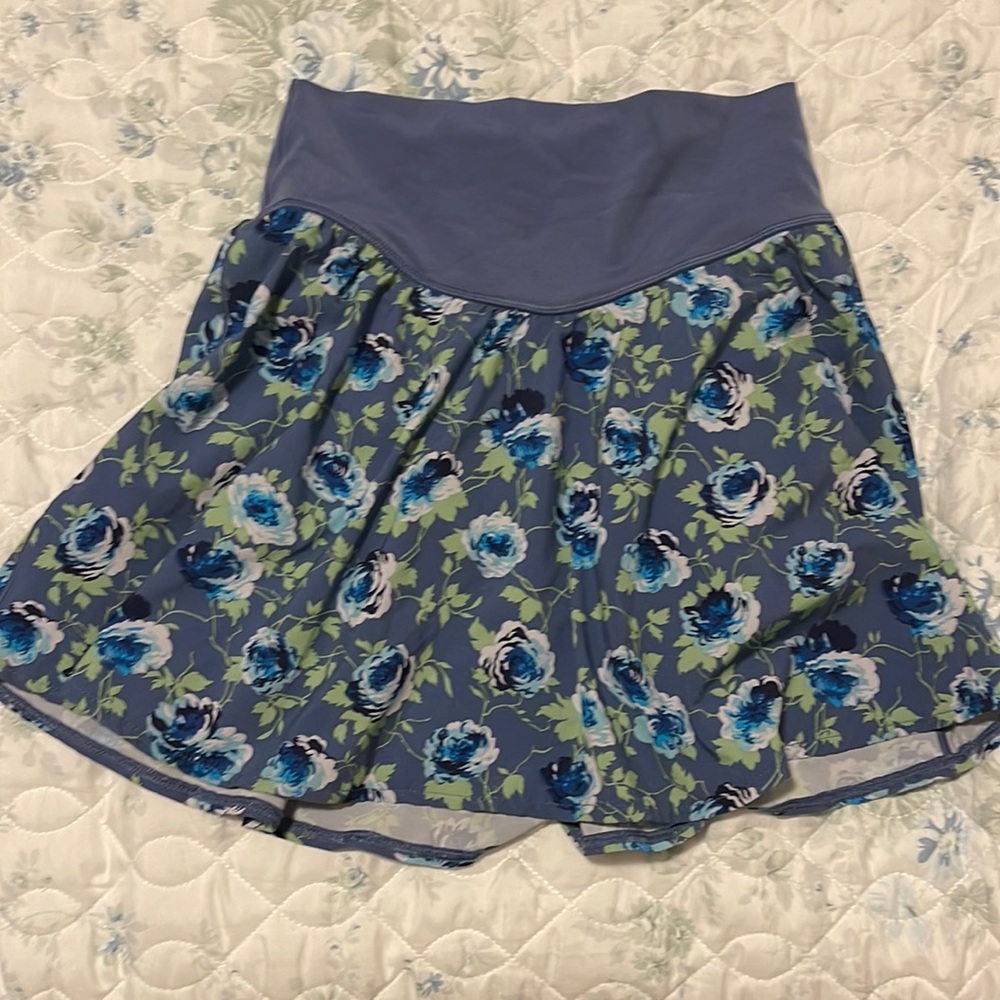 Aerie floral workout skort.